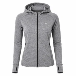 Womens lightweight running hoodie for outdoor cardio and jogging