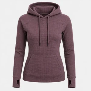 Womens thermal pullover gym hoodie for winter workouts