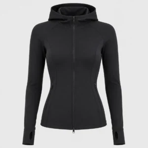 Workout zip up hoodies for women gym training and running