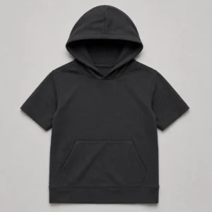Kid's Hoodies Boys short sleeve hoodie for athletic training and gym workouts